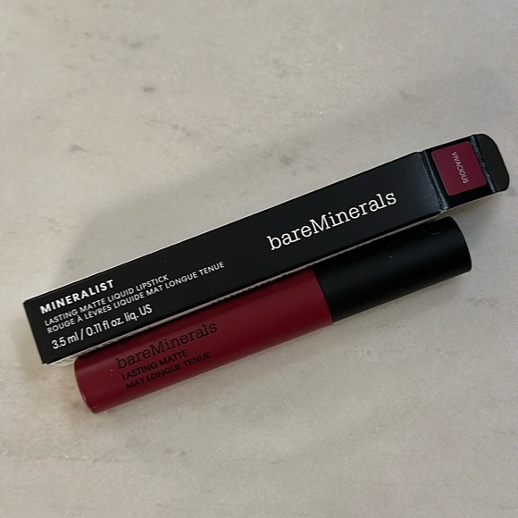 Bare Minerals Mineralist Comfort Matte Lippenstift #Brave – Matte Farbe, Super Pigmentiert, 4 Ml